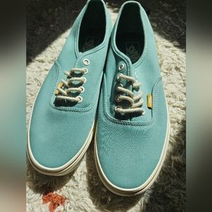 Mens Vans Authentic Embroidered Check Shoe in Trellis Size 9.5